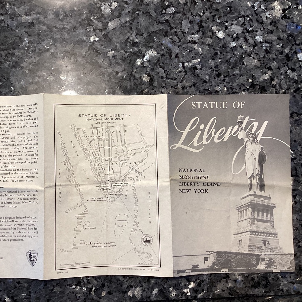 Statue of Liberty brochure